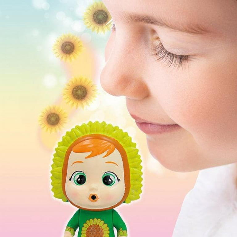 Cry Babies Magic Tears Happy Flowers Mini Doll, Kids Ages 4 and up
