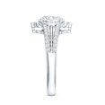 thumbnail image 3 of Rosec Jewels Lab Grown Diamond Vintage Engagement Ring - 6x8 mm Oval - EF-VS Grade, 14K White Gold, US 9.50, 3 of 8
