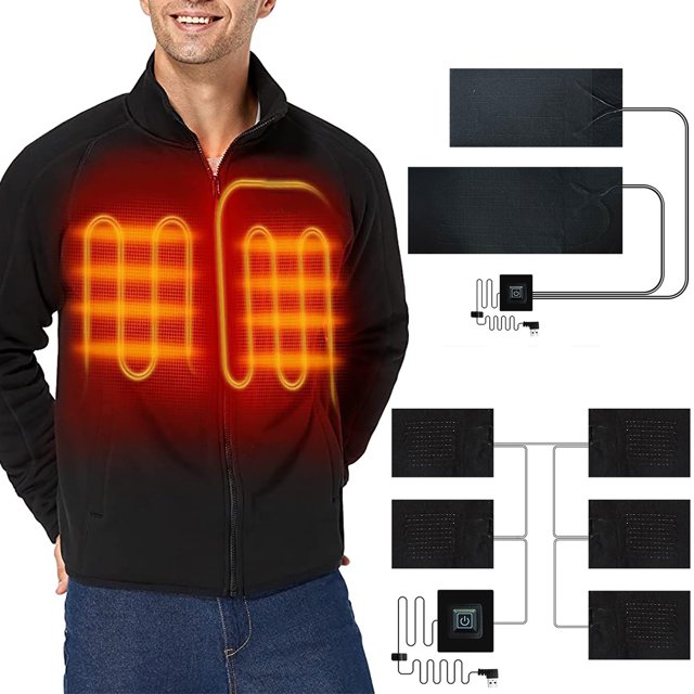 Heater Pad with 3 Gear Plug And Play Self-heating Adjustable Temperature Vest Clothing Heating Sheet for Home
