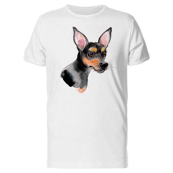 Watercolor Of A Black Chihuahua Tee Men's -Image by Shutterstock