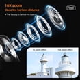 thumbnail image 4 of Bolsa de almacenamiento Cámara digital portátil Cámara de vídeo 1080P 44MP Zoom digital 16X Enfoque automático Temporizador automático Antivibración con 2 baterías y tarjeta de memoria de 32GB, 4 of 8
