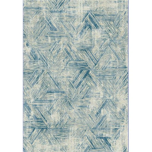 Dynamic Rugs QU2427041150 2 ft. x 3 ft. 11 in. Quartz 27041 Rectangle Transitional Area Rug - 150 Beige & Blue