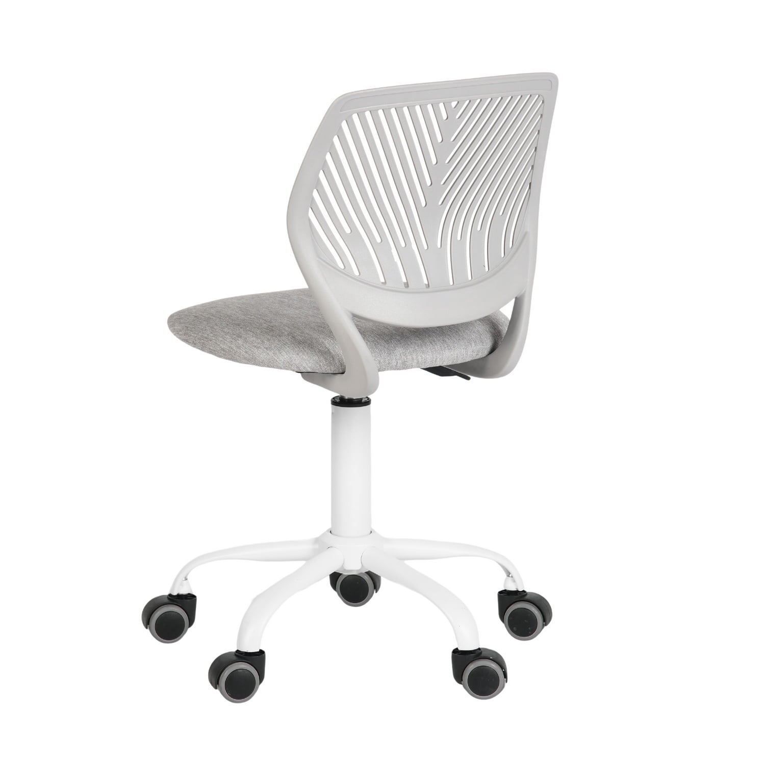 Ergonomic Mesh Office Chair, Height Adjustable Swivel Task Chair with Lumbar Support, Breathable Mesh Chair with PU Casters & 5-Star Base for Home Office Study