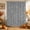 Ash Gray, variant on Terracotta Orange Solid Color Shower Curtain, Waterproof Shower Curtains for Bathroom, Minimalist Vintage Linen Texture Washable Fabric Bathtub Curtain Set Bath Decor with 12 Hooks 72"x78"