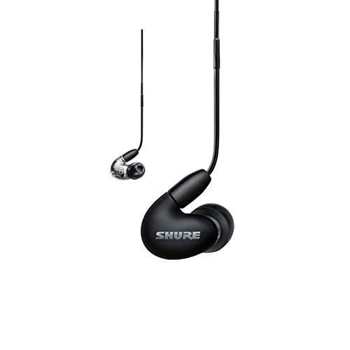 Shure AONIC 5 Wired Sound Isolating Earbuds, High Definition Sound + Natural Bass, Three Drivers, Secure In-Ear Fit, Detachable Cable, Durable Quality, Compatible with Apple &amp; Android