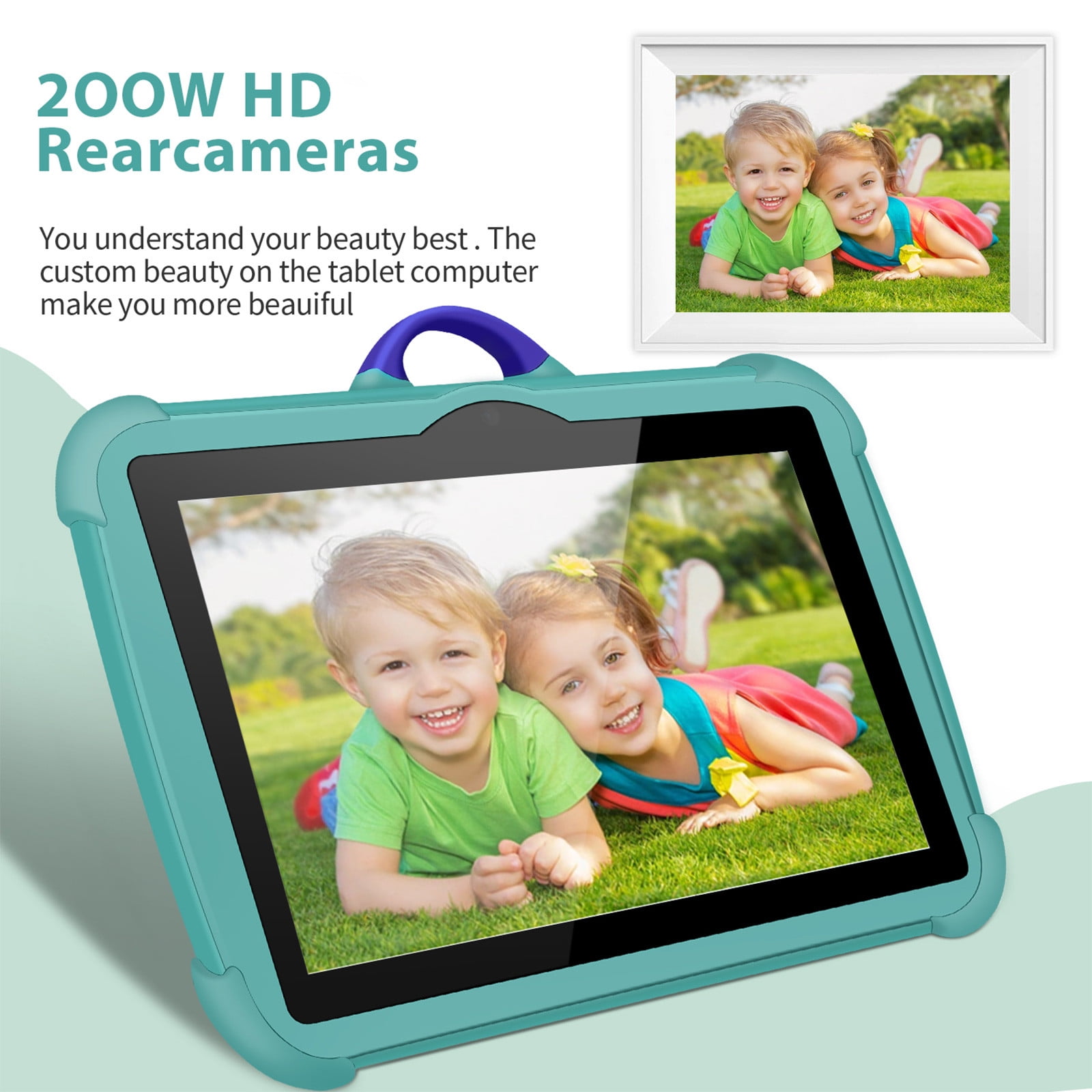 taicans 7-inch Children's Tablets Computer WiFi Bluetooth android Tablets Children's Early Education Learning Machine Parent-child Gift Machine Built-in Cameras
