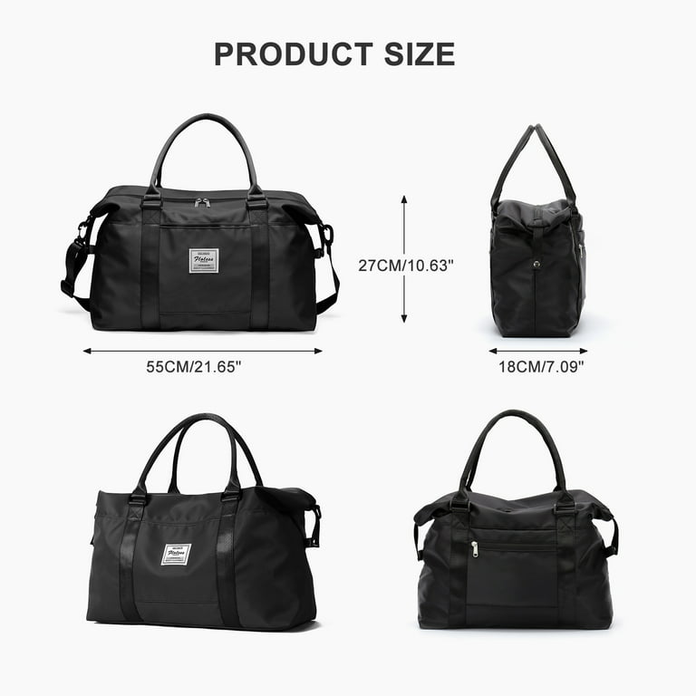 HYC00 Travel Duffel Bag,Sports Tote Gym Bag,Shoulder Weekender Overnight Bag for Women, Adult Unisex, Size: Large, Brown