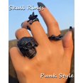 thumbnail image 2 of Juego de anillos ìF ME Gothic Vintage Black Punk Snake Claw 20-30 unidades, 2 of 7