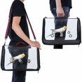 thumbnail image 3 of Lightweight Bird Cage, Clear Breathable PVC Parrot Tote Bag with Stick, 3 of 5
