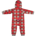 thumbnail image 3 of Infant Colosseum  Red Wisconsin Badgers Full-Zip Plaid Hoodie Long Sleeve Jumper, 3 of 3