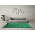 thumbnail image 3 of Ahgly Company Indoor Rectangle Oriental Green Industrial Area Rugs, 6' x 9', 3 of 4