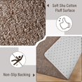 thumbnail image 6 of TWINNIS Soft Area Rug,Washable Rugs for Living Room,Fluffy Carpet, Cute Accent Kids Rugs for for Bedroom Nursery Dorm Indoor Room Decor,Brown/White,5'x8', 6 of 7