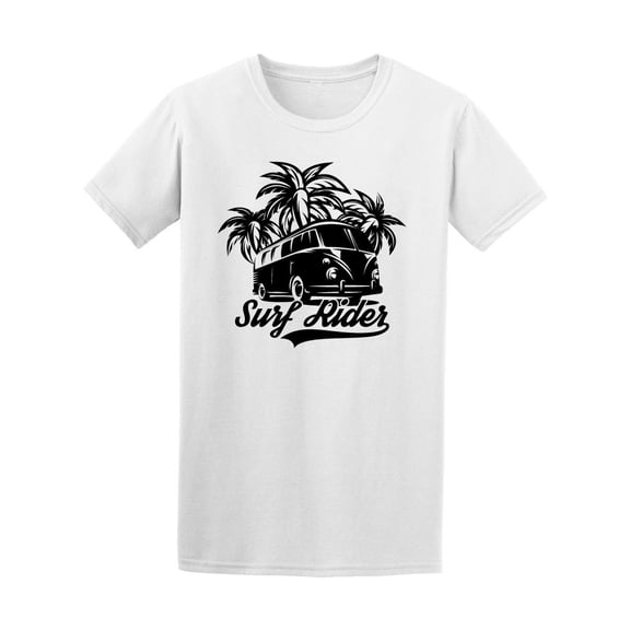 Surf Rider Three Palm Trees Tee Men's -Image by Shutterstock