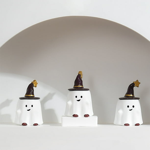 Bougies En Mélange De Soja En Forme De Crâne D'Halloween, Ensemble