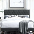 thumbnail image 4 of Modway Helena Tufted Full/Queen Upholstered Linen Fabric Headboard in Gray, 4 of 4