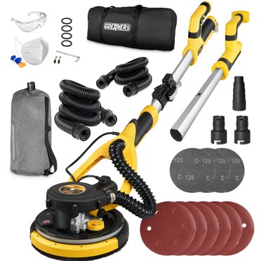 Gottinfurt Drywall Sander – Electric Floor/Sheetrock Sander With Vacuum, 6.5 Amps, 1800 RPM