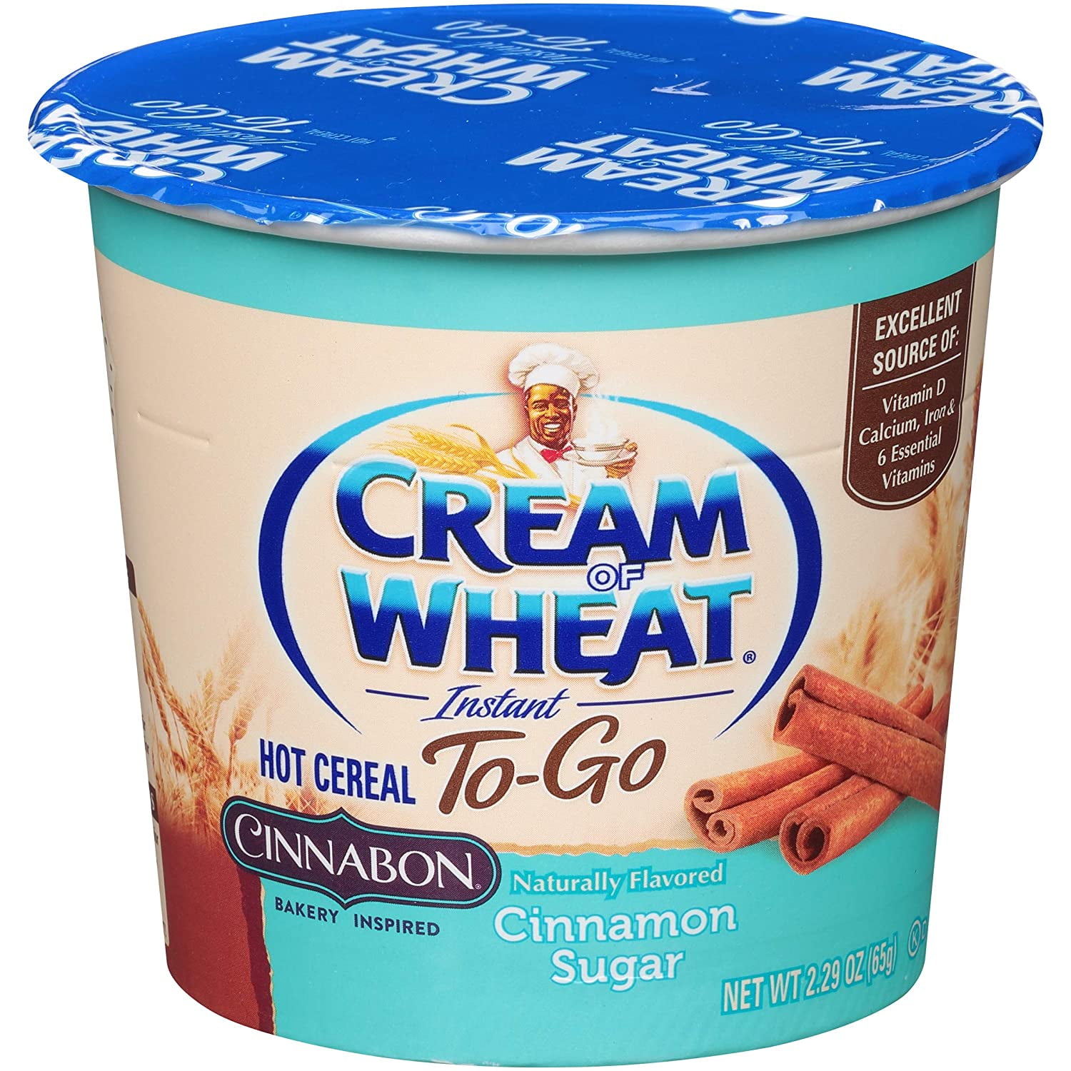 Cream of Wheat, Hot Cereal to Go, Cinnabon, 2.29 Ounce (Pack of 6