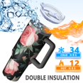 thumbnail image 5 of OBREWU Pioneer Flower Tumbler with Handle and Lid,Pioneer Flower 40oz Double Wall Vacuum Insulated Tumbler,Cups Gift for Women and Men, 5 of 7