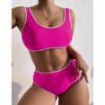 thumbnail image 2 of VerPetridure Women's Bikini Sets Two Piece Swimsuit High Waisted V Neck Tummy Control Bathing Suit for Women, 2 of 5