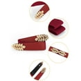 thumbnail image 2 of INSPIRE CHIC Women's Leaf Shaped Interlocking Buckle Stretchy Cinch Belts Red One Size, 2 of 4