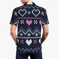 thumbnail image 6 of Salouo Pixel Heart Winter for Men's Short Sleeve Polo Shirts,Polo Shirts for Men Performance Short Sleeve Golf Shirt Athletic Casual Collared T-Shirt-4X-Large, 6 of 8