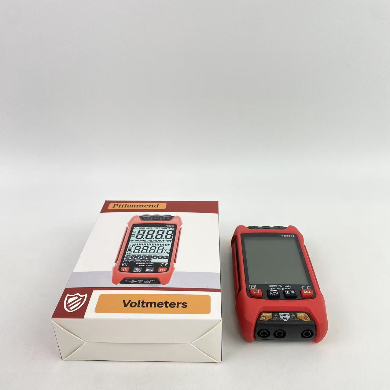 Piilaamend Voltmeters,58A Multimeter 2000 Counts Digital Multimeter , DC AC Voltmeter and Ohm Volt Amp Tester, Measures Voltage, Current, Resistance; Tests Live Wire, Continuity