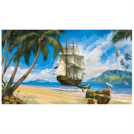 York Wallcoverings Mural Portfolio II Pirate Wall Mural