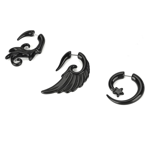 Pendientes Góticos, 9 Unids/Set Pendientes Acrílicos Estilo Punk Pendientes Para Hombre Pendientes Góticos Para Mujer Juego De Pendientes Vintage Punk Gótico Pendientes