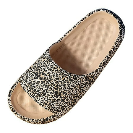 

ZMHEGW Women s Summer Home Leopard Print Eva Soft Bottom Slippers