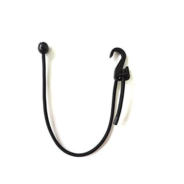 Adjustable Tarp Bungee Cord Pack of 12 Made in America (black (blk))