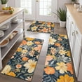 thumbnail image 2 of Pioneer Flower Floral Print Pattern Kitchen Rugs Sets Of 3,Kitchen Runner Rugs Non Skid Washable,Decorative Kitchen Floor Mats for Kitchen,Sink,Laundry,17"x30"+ 17"x47" + 17"x59", 2 of 6