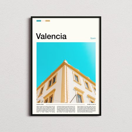 POSTER Valencia Print, Valencia Poster, Valencia Wall Art, Spain Art Print, Valencia Photo, Valencia Gifts-UNFRAMED