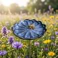 thumbnail image 2 of Glazed Ceramic Pollinator Waterer with Stake Floral Helpful Insect Feeder Outdoor Garden Bath Yard Ornament, 2 of 6