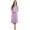 Lilac, variant on Women's Comfortable 3/4 Sleeve Midi Dress – Solid A-Line Casual Fit