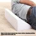 thumbnail image 3 of Foam Cushion - Foam Cushion with Washable Zipper Cover Leg Elevation Back Lumbar Support Pillow (White), 3 of 8