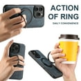 thumbnail image 5 of Allytechgroup Magnetic Compatible with iPhone 15 Plus Case with Stand, Compatible with Magsafe 360° Rotatable Ring Holder Stand Shockproof Protective Back Cover for Apple iPhone 15 Plus, Blue, 5 of 6