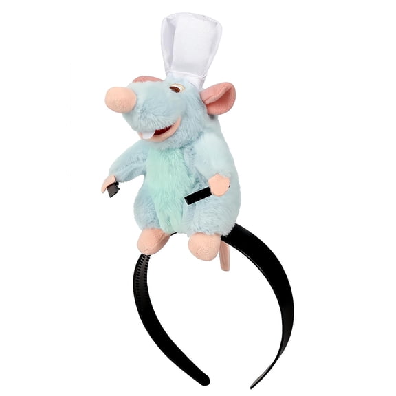 Cute Mouse Headband Funny Cartoon Animal Plush Rat Headwear Accessories (Blue)