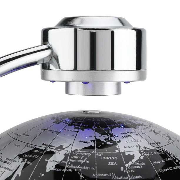 Loewten Floating Globe Office Desk Display Magnetic Levitating Rotating Planet Earth Ball White,rotating World Map