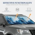 thumbnail image 7 of Picia Abstract Ocean Waves 2 Piece Car Windshield Sun Shade Foldable | Foldable Sun Shield for Front Window Blocks UV Rays and Keeps Your Vehicle Cool-Small, 7 of 7
