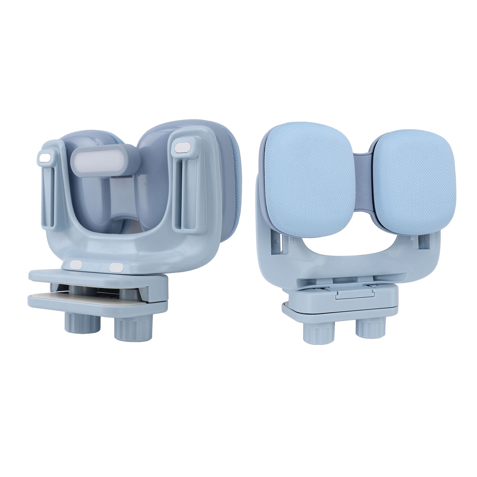 BIMZUC Kids Sitting Posture Reminder with LED Light, Double 3D Buffer Chest Support Eye Protector, Adjustable Desk Writing Posture Corrector for Students, 7.87 x 7.09 x 3.54 inches, Athens Blue