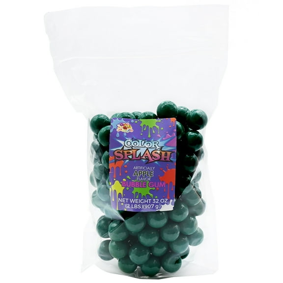 Albert's Color Splash Gumballs Green 2 Lb