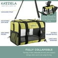 thumbnail image 3 of Katziela Quilted Companion Pet Carrier - Comfortable - Airline Approved (Olive green) (Large), 3 of 7