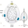 thumbnail image 3 of 1PC Easter Egg Surprise Toy Egg Maker PC Material Dinosaur Egg Shape 2 Cavities Clip Included Chocolate Soap Bath Bomb Lotion Bar Clay Plaster DIY Craft Use (Under 140℃), 3 of 3