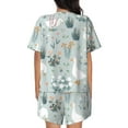 thumbnail image 3 of Picia Goose and Doodle Flowers Pajamas Sets for Women Soft Short-Sleeved Pjs with Lounge Shorts Two Piece Sleepwear-4X-Large, 3 of 9