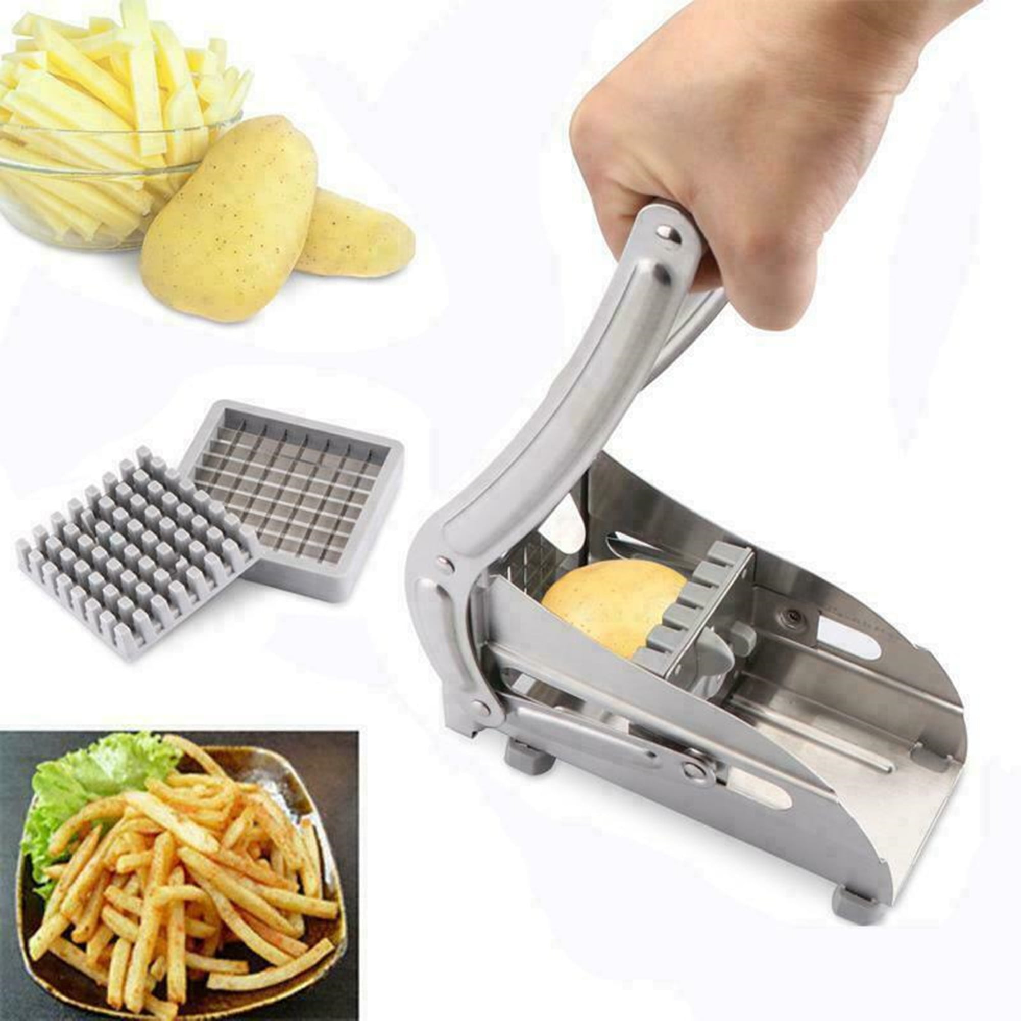 Kitcheniva Stainless Steel French Fry Cutter 2 Blades, 1 Pcs - Fry's Food  Stores