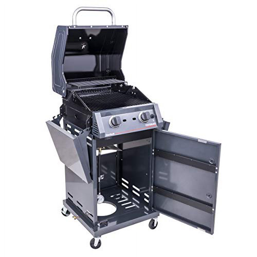 Char-Broil 463655621 Performance TRU-Infrared 2-Burner Cabinet Style Liquid Propane Gas Grill, Metallic Gray - image 3 of 4