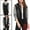 Black, variant on Juniors Denim Jacket Button Down Long Sleeve Drawstring Hood Jean Jackets