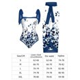 thumbnail image 3 of Traje De Baño Damas 2 piezas de traje de baño de playa para mujer con cordones y vestido para deportes acuáticos (L White Leave, 3 of 7