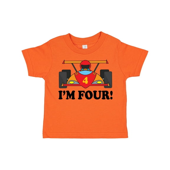 Inktastic Race Car 4th Birthday Boys Toddler T-Shirt