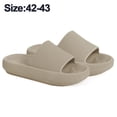 thumbnail image 2 of Pantuflas tipo almohada para mujeres y hombres | Sandalias de ducha House Slides | diapositivas de mujer | Suela gruesa acolchada., 2 of 5